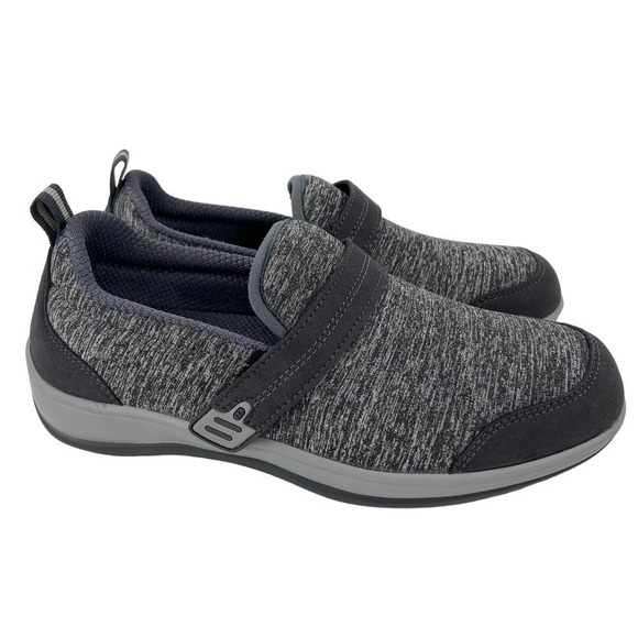 OrthoFeet Quincy Stretch Shoes Sneakers Comfort Casual Gray Women's Size 6.5 - Picture 1 of 11